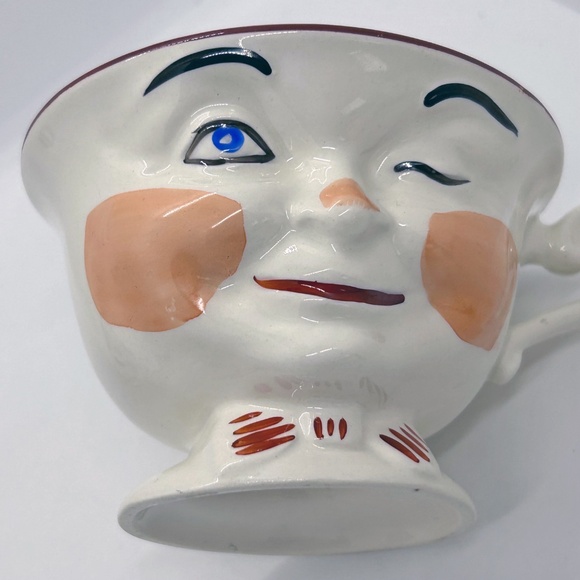RARE Vintage 1950's winking teacups, set of 5, Sterling Pottery England - Picture 5 of 12